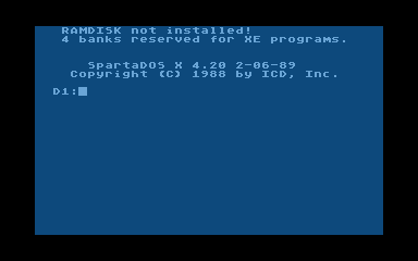 SpartaDOS X — screenshot 1